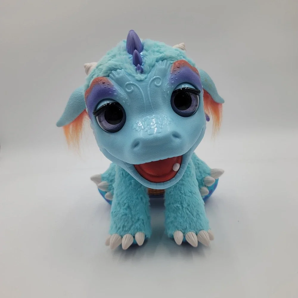FurReal Friends‎ Torch My Blazin Dragon Interactive Plush Toy Blue B5142 Hasbro